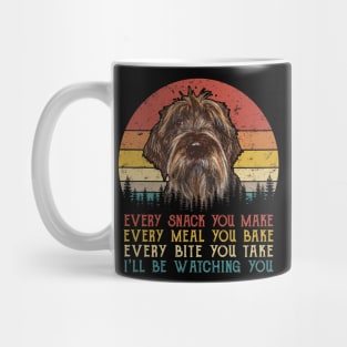 Vintage Every Snack You Make Every Meal You Bake Wirehaired Pointing Griffon Mug